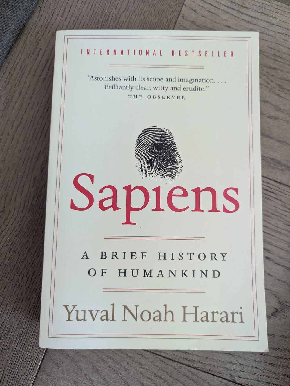 Sapiens Hardcover Book By Yuval Noah Harari